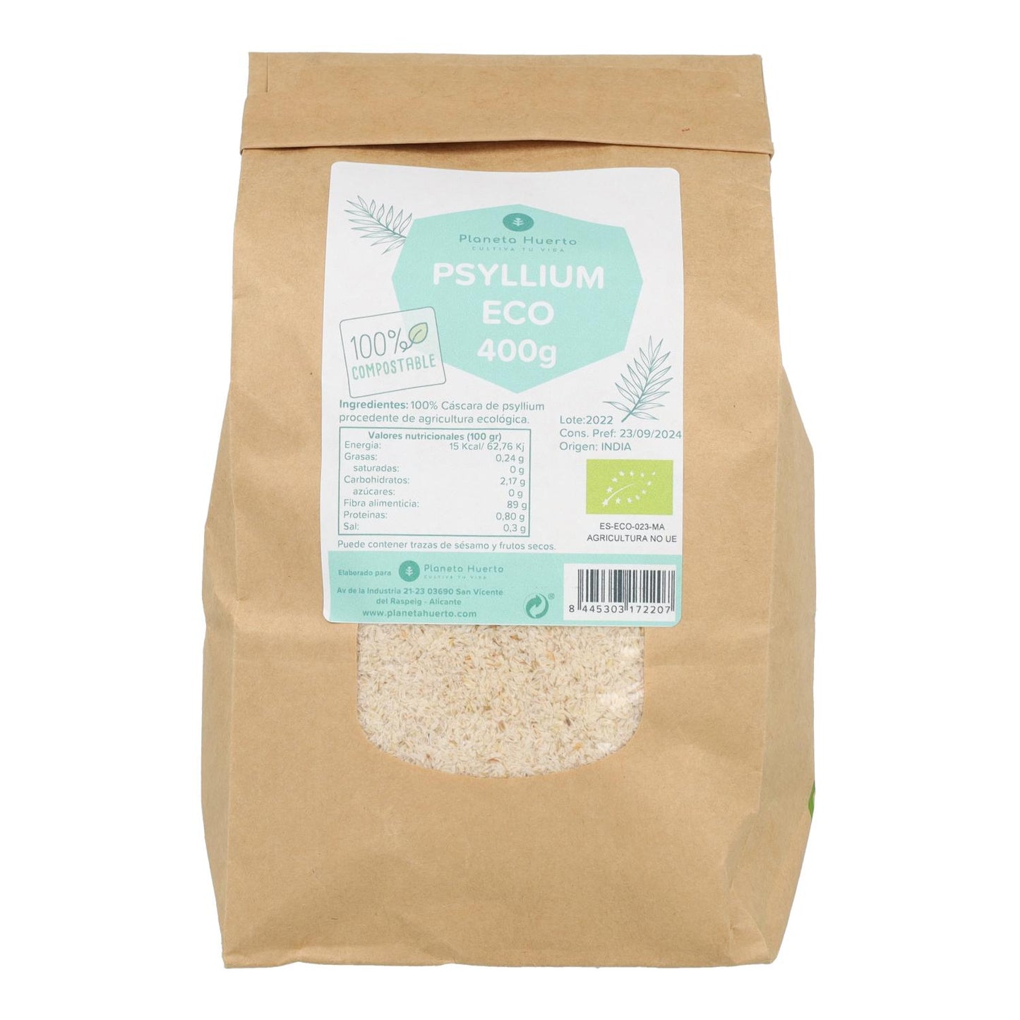 Flohsamenschalen ECO Planeta Huerto 400 g