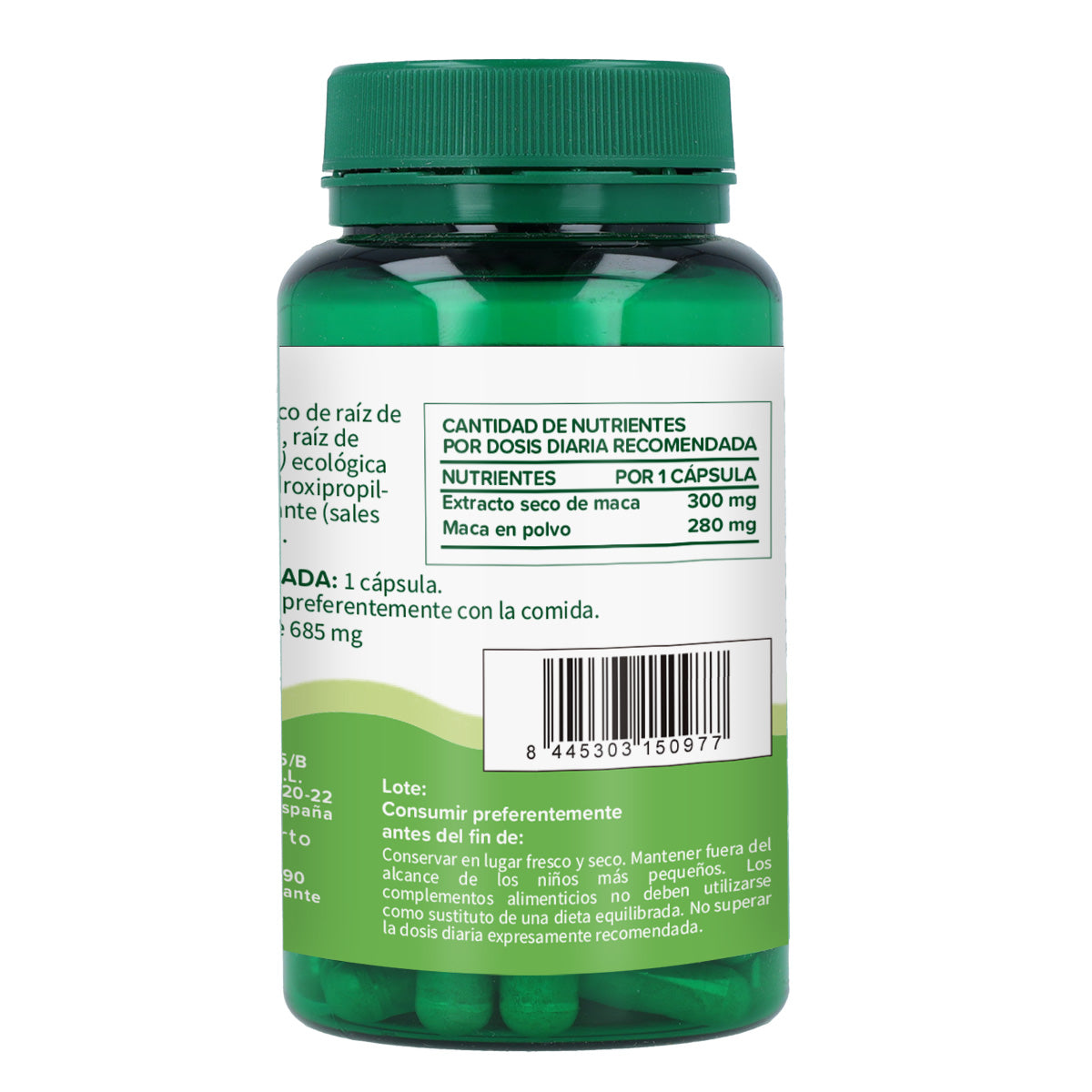 Anden Maca 1500 mg Planeta Huerto 30 vegetarische Kapseln