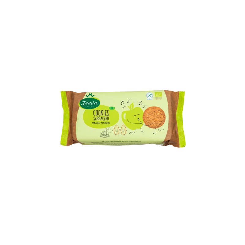 Zealia Organic Apple and Cinnamon Buckwheat Cookies 130 g