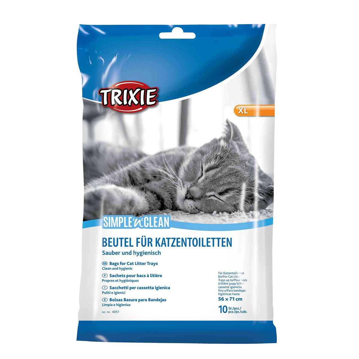 10 worków na śmieci do higienicznych tac, do 46 x 59 cm