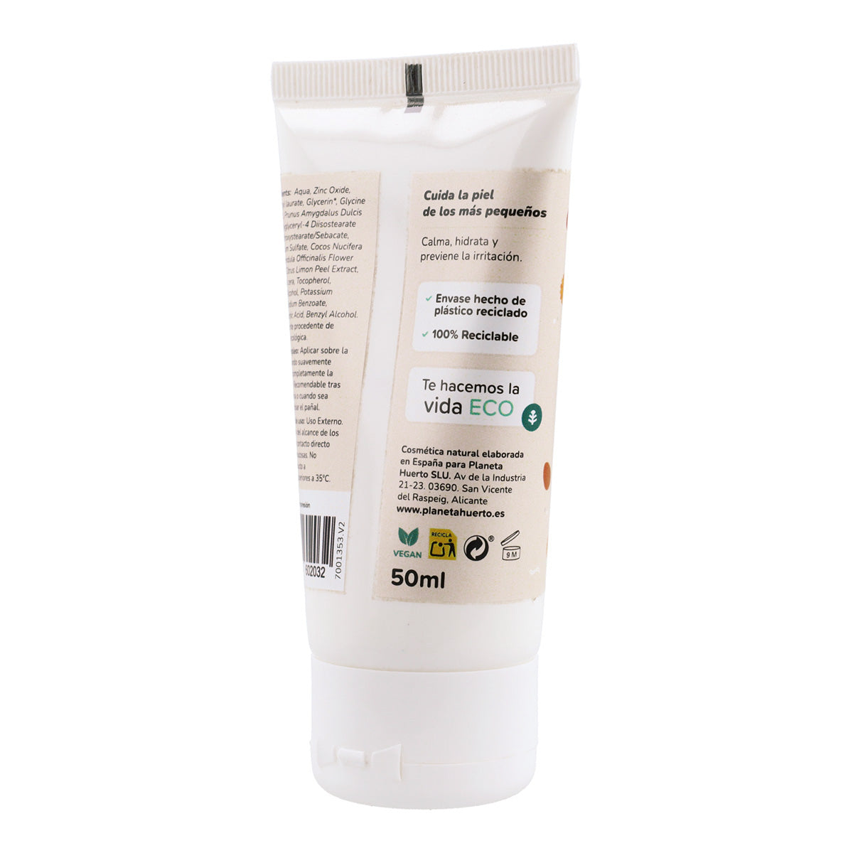 Feuchtigkeitspackung für Säuglinge Windelcreme + Feuchtigkeitscreme Planeta Huerto