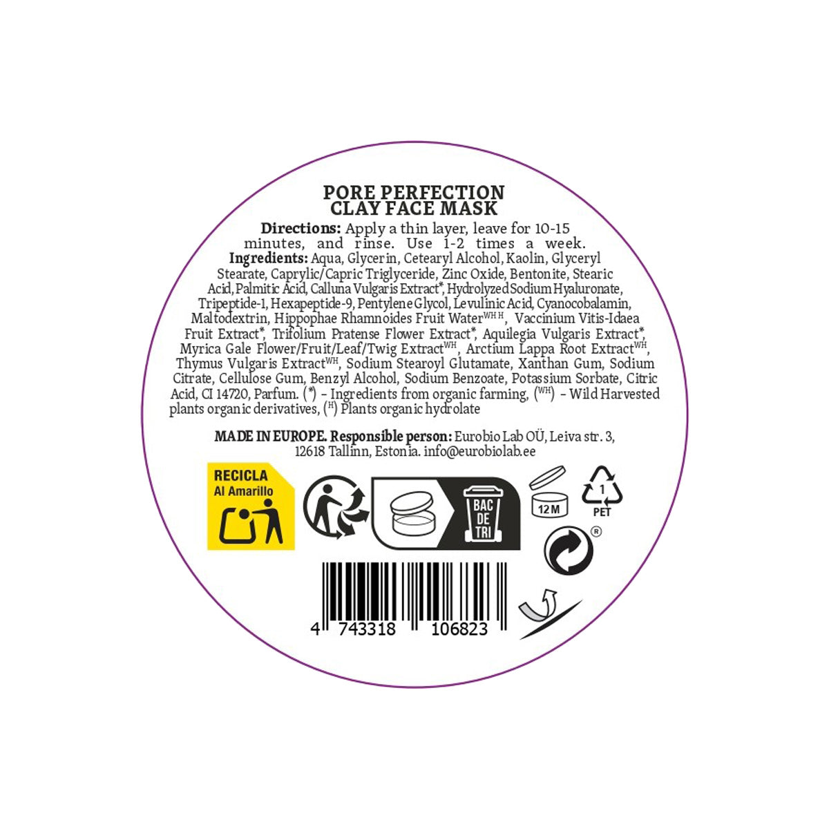 Natura Siberica Perfect Pores Clay Face Mask 100 ml