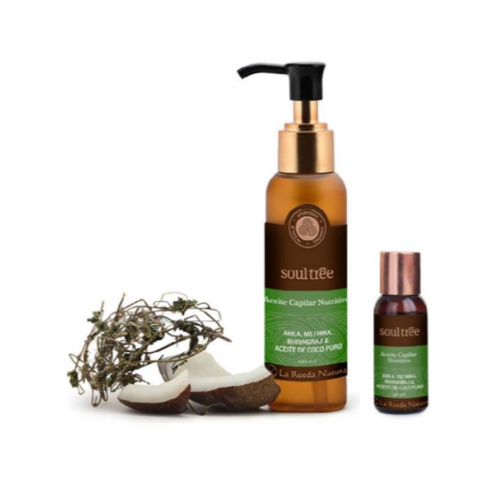 Ayurveda närande hårolja för alla hårtyper Soultree 125 ml Dispenser