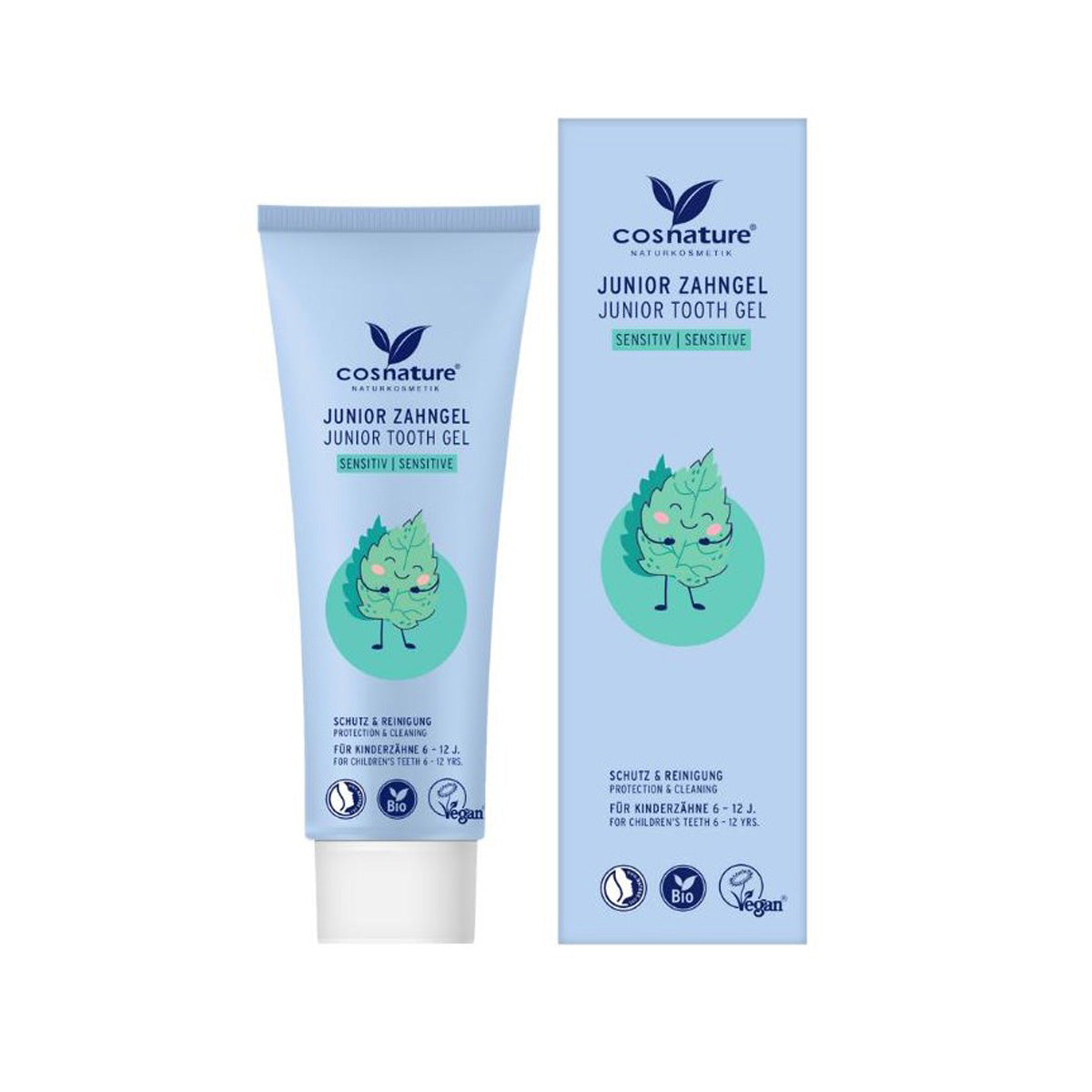 Kindertandpasta met fluoride Sensitive, Cosnature 75 ml