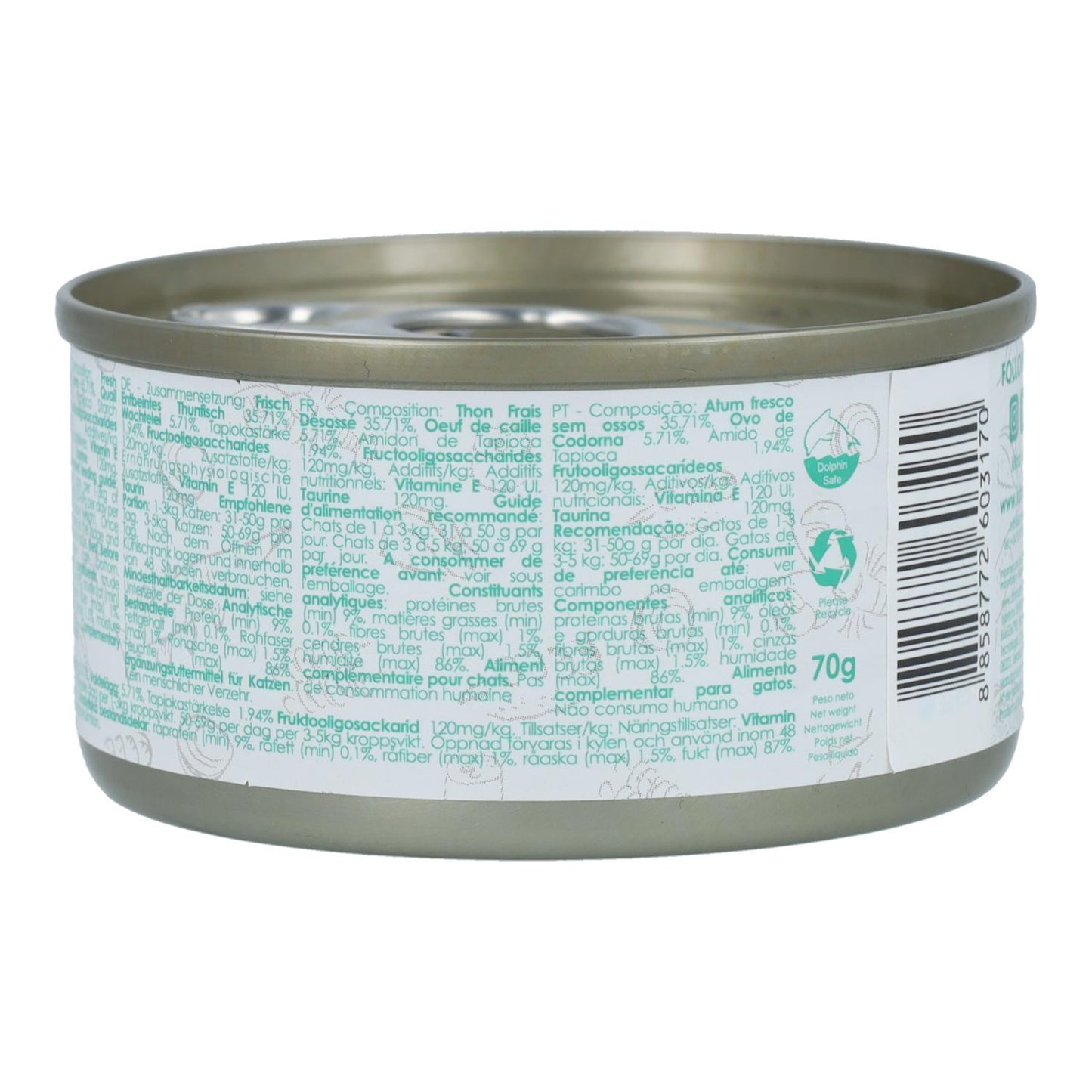 Kit Cat Dose Gravy – Thunfisch & Wachtelei 70 g Nassfutter für Katzen in Soße