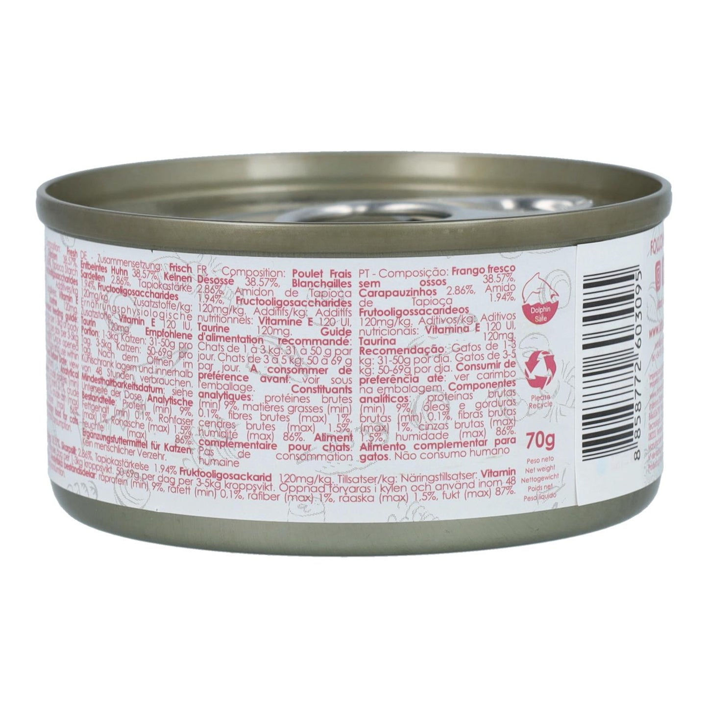 Kit Cat Boîte Gravy - Poulet & Anchois 70 g Nourriture humide pour chats en sauce