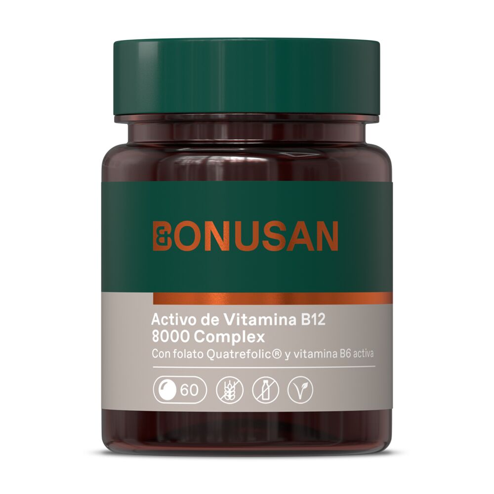 Actieve vitamine B12 8000 Complex Bonusan 60 tabletten