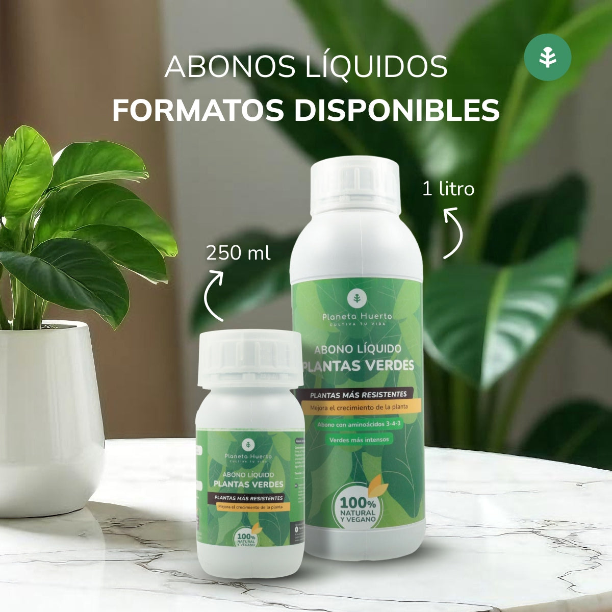 Groene Planten Vloeibare Meststof Planeta Huerto 250 ml