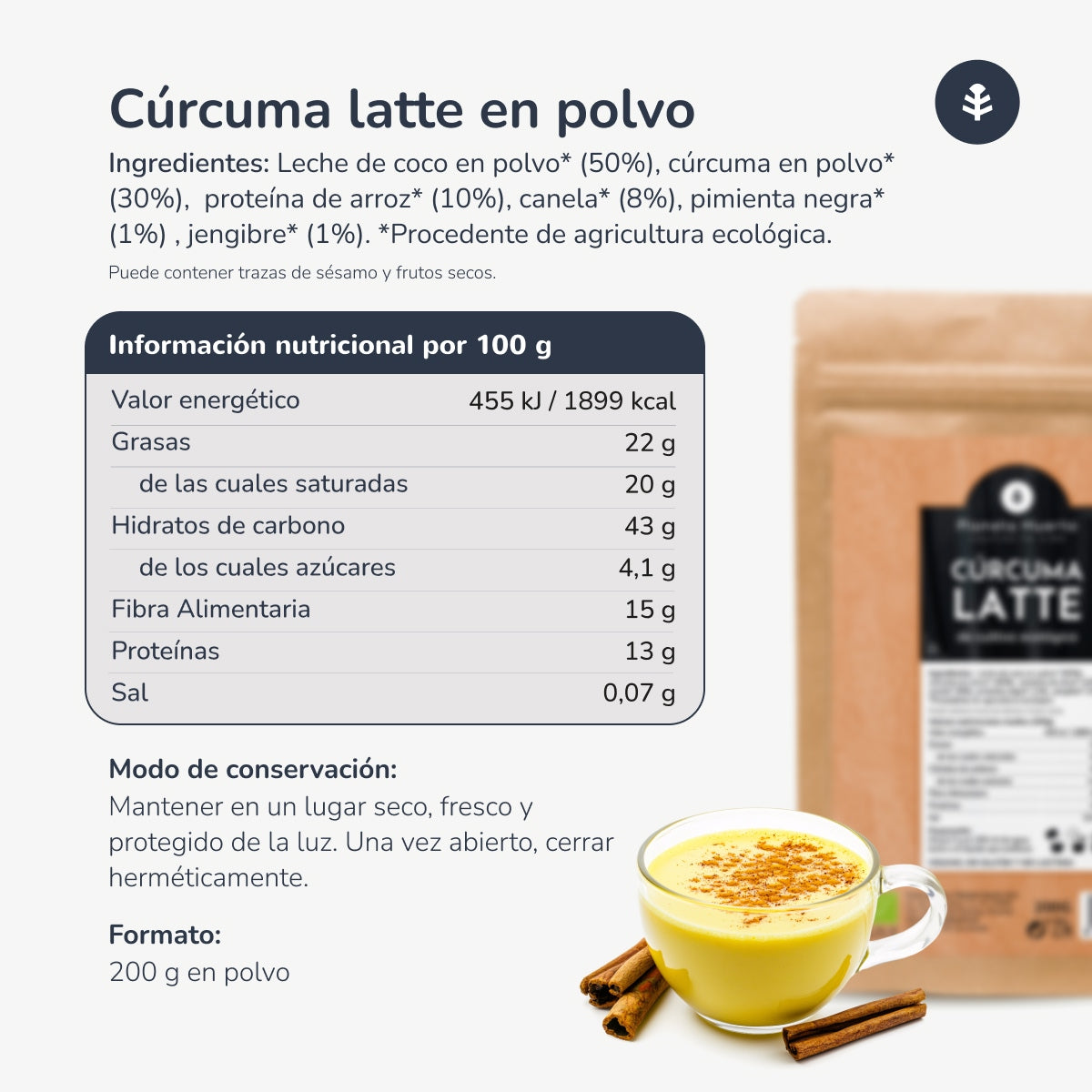 Kurkuma Latte ECO Planet Garden 200 g