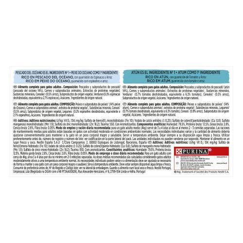 GOURMET Nature's Creations Mini filets riches en poisson de l'océan et thon 4 x 85 g