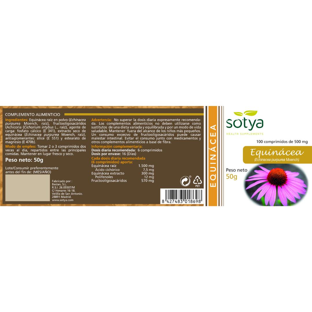 Echinacea 500 mg Sotya, 100 compresse