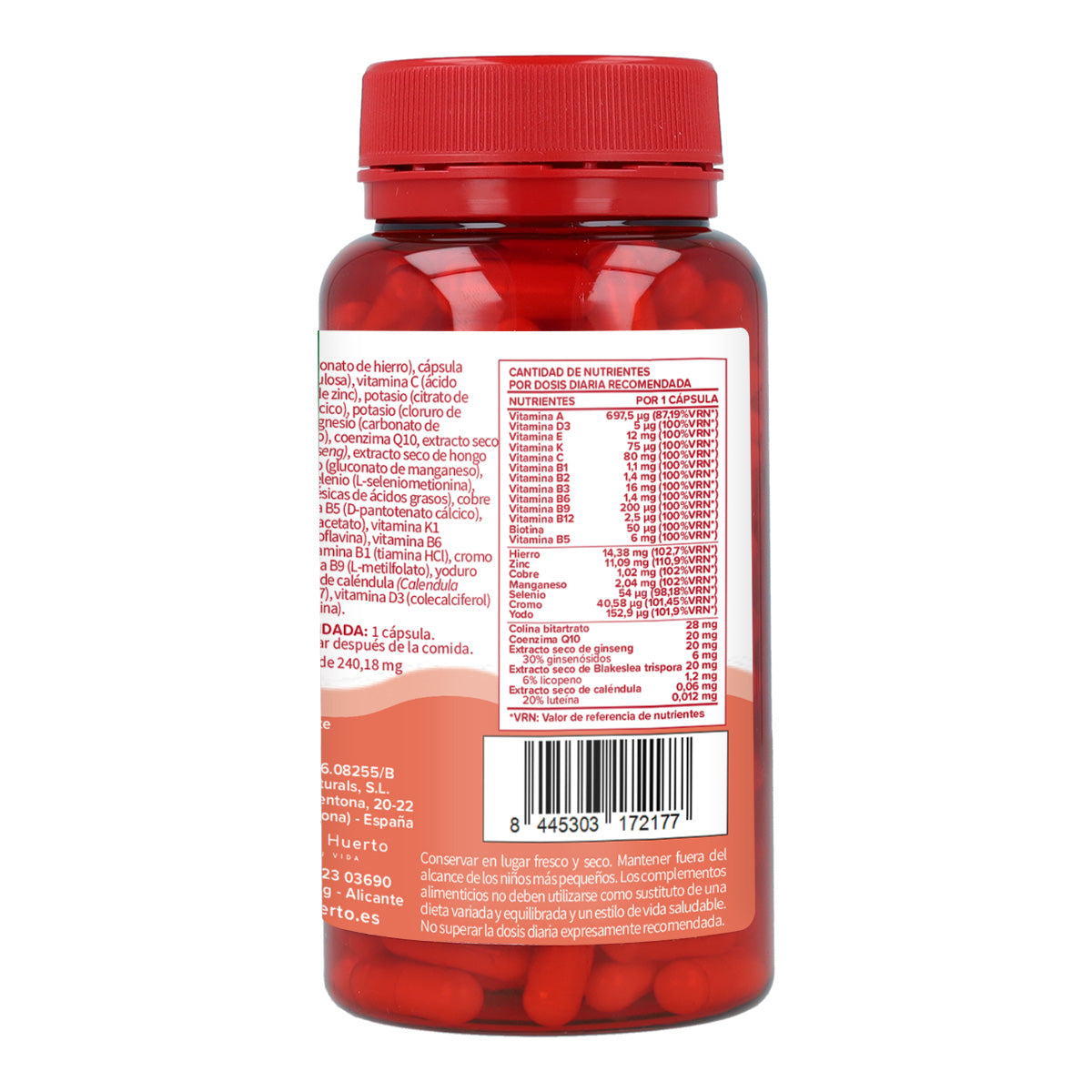 Complexe Multivitaminique Planet Orchard 60 Caps
