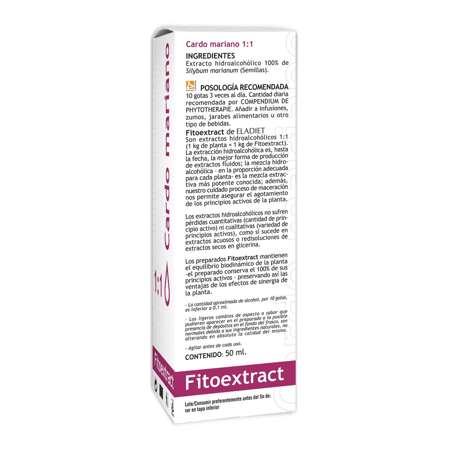 Fytoextrakt Mariendistel Eladiet 50 ml