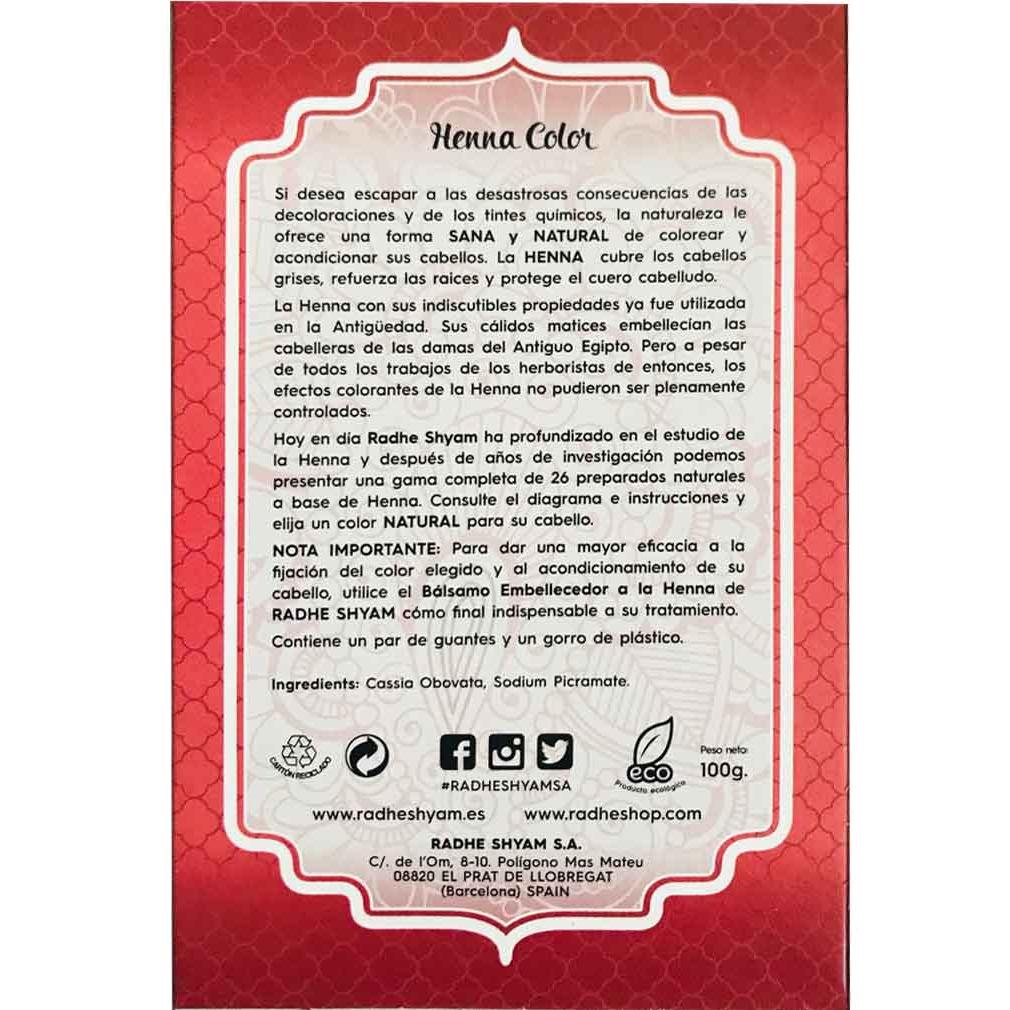 Radhe Shyam bright mahogany henna powder 100 g