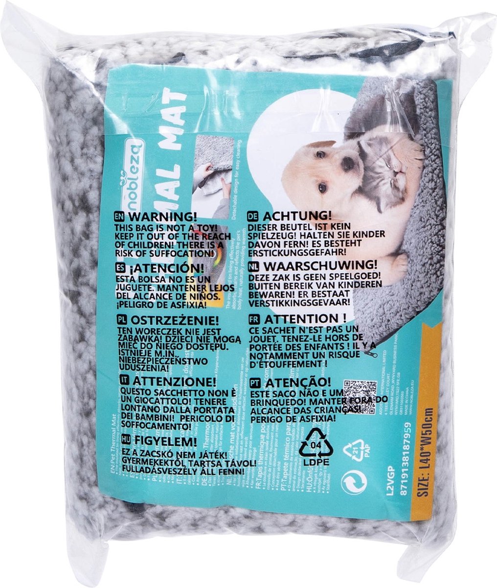 Wärmende Matte für Haustiere 115 x 70 cm Nobleza