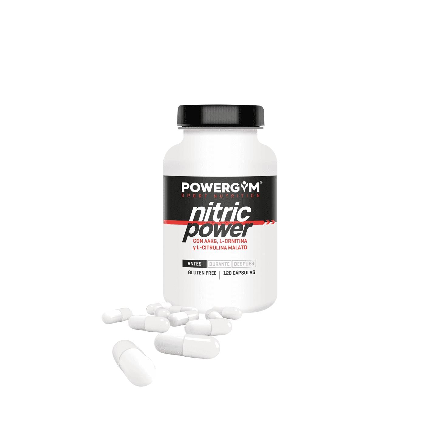 Stikstofmonoxideversterker Nitric Power Powergym 120 capsules