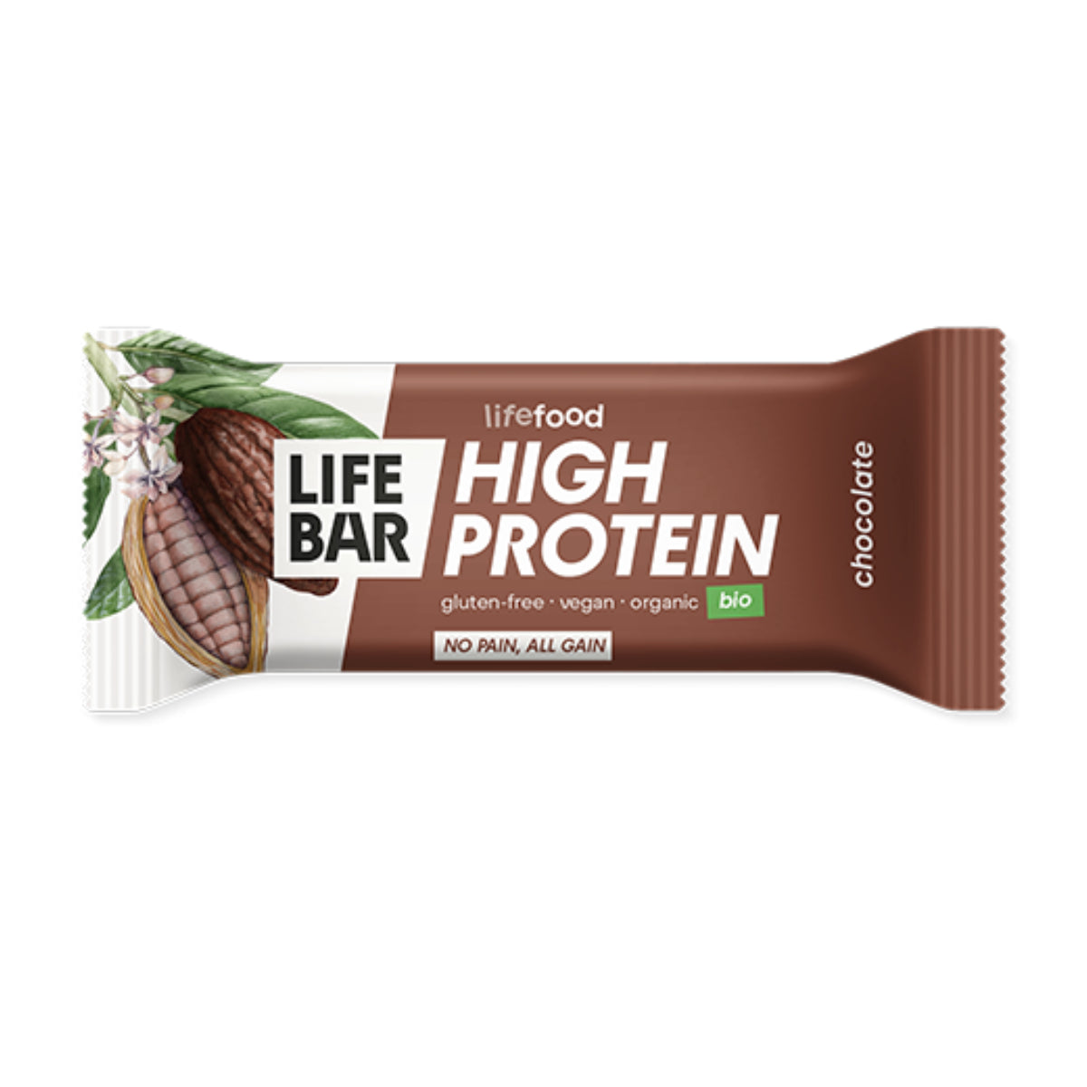 Barretta proteica al gusto di cioccolato 40 g Lifebar, Life Food