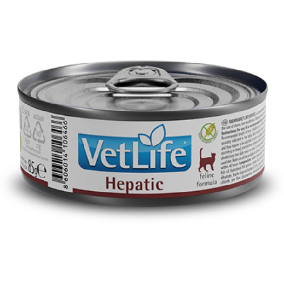 Vet Life Formule féline Hepatic Farmina 85 g