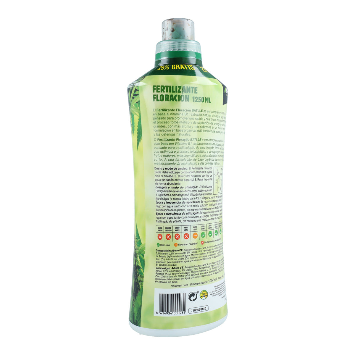 Vloeibare meststof Ecoyerba Floración Batlle 1250 ml