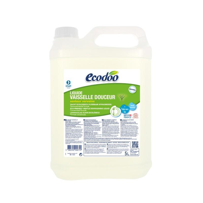 Mildes Geschirrspülmittel Aloe Vera und Verbena Ecodoo 5 l