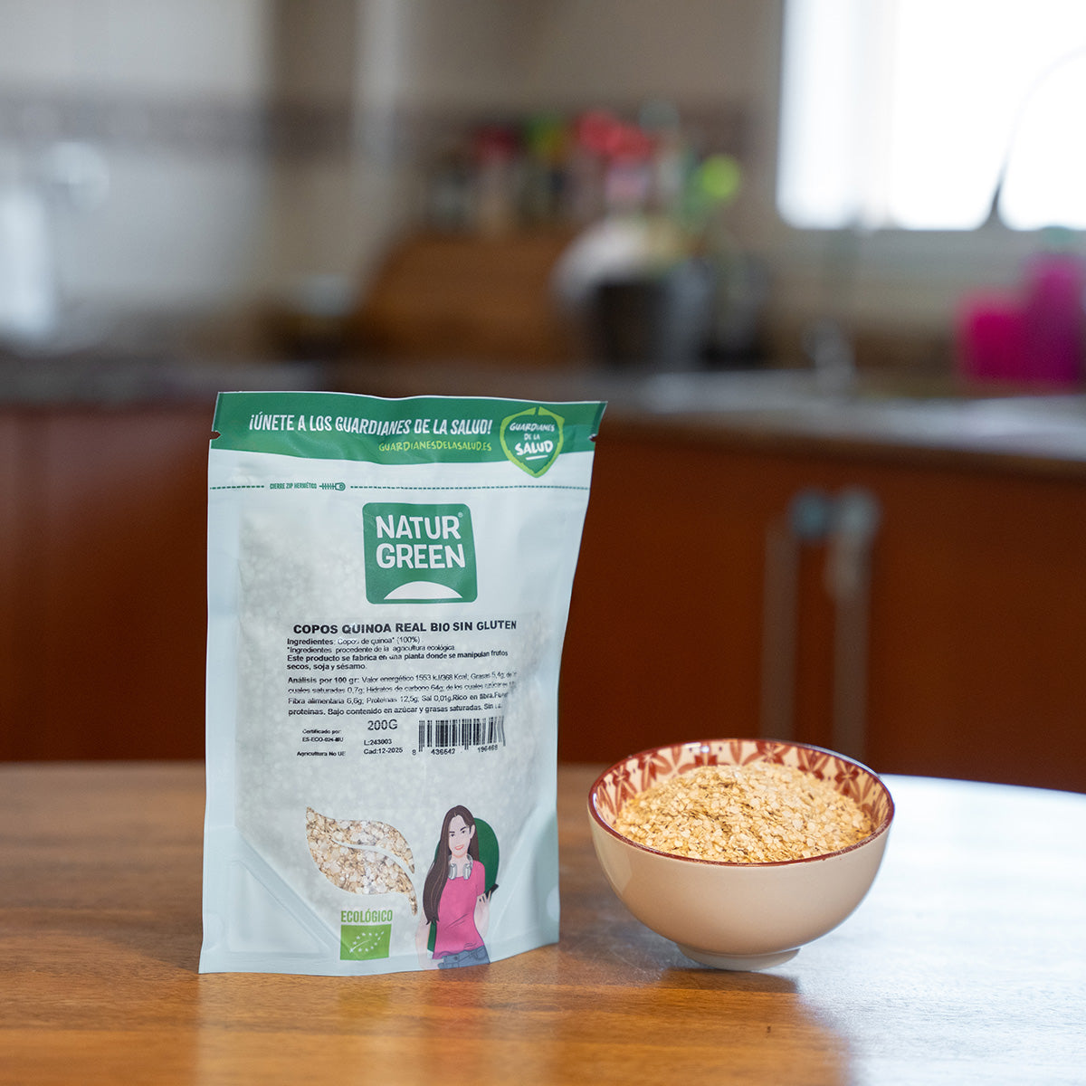 Flocons de quinoa royal bio sans gluten NaturGreen 200 g