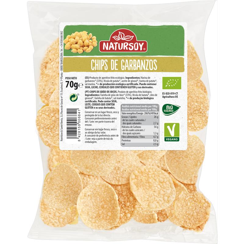 Chips di ceci ECO, 70 g. Natursoy
