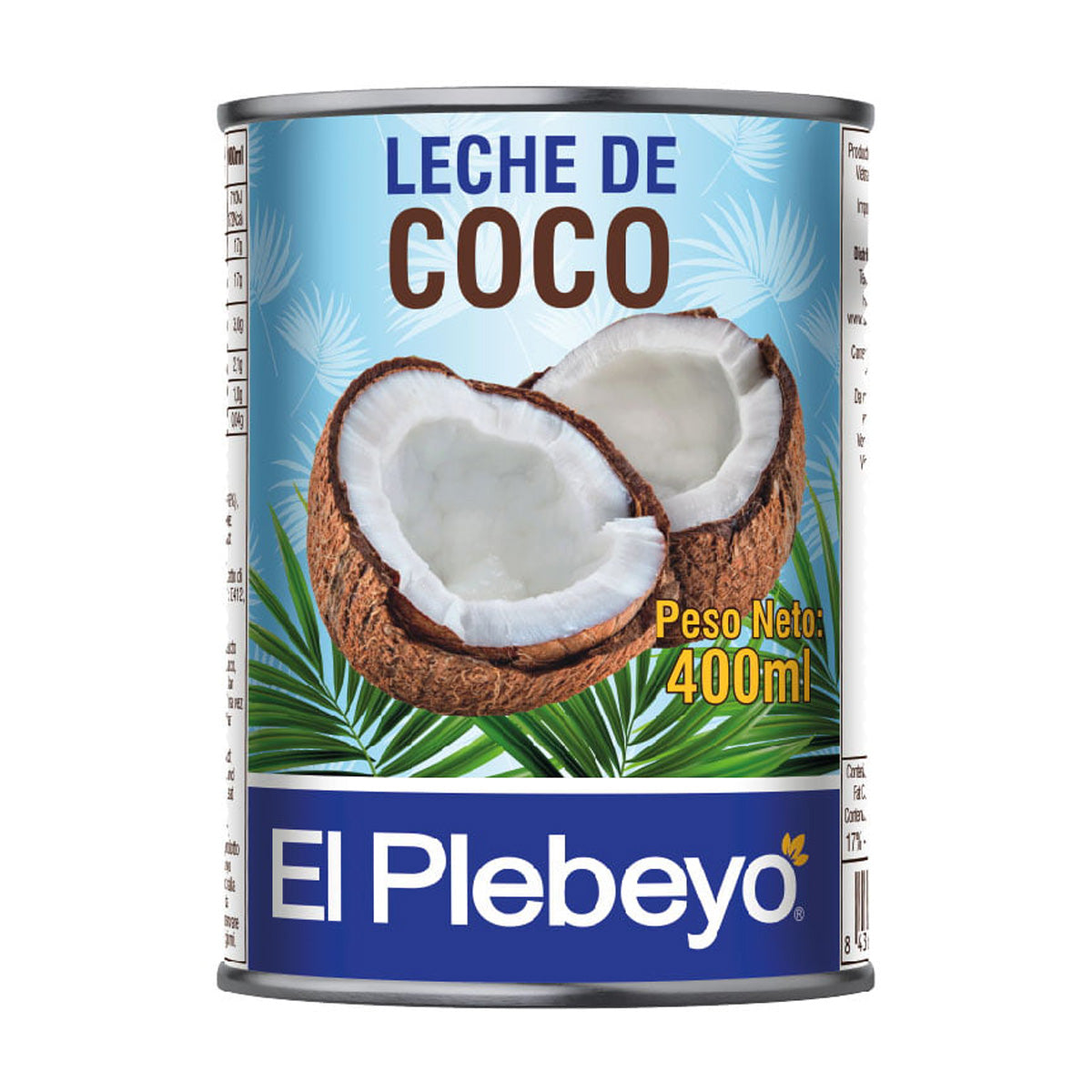 Lait de coco El Plebeyo 425 ml
