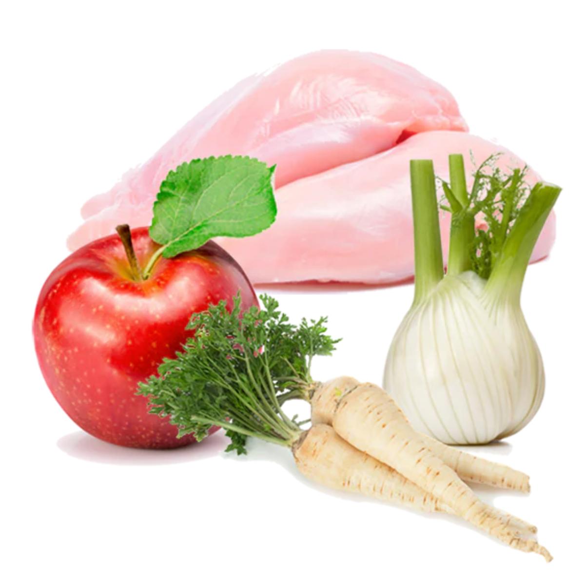 Cibo umido Barf per cani Festín de pollo BIO Puromenu 800 g