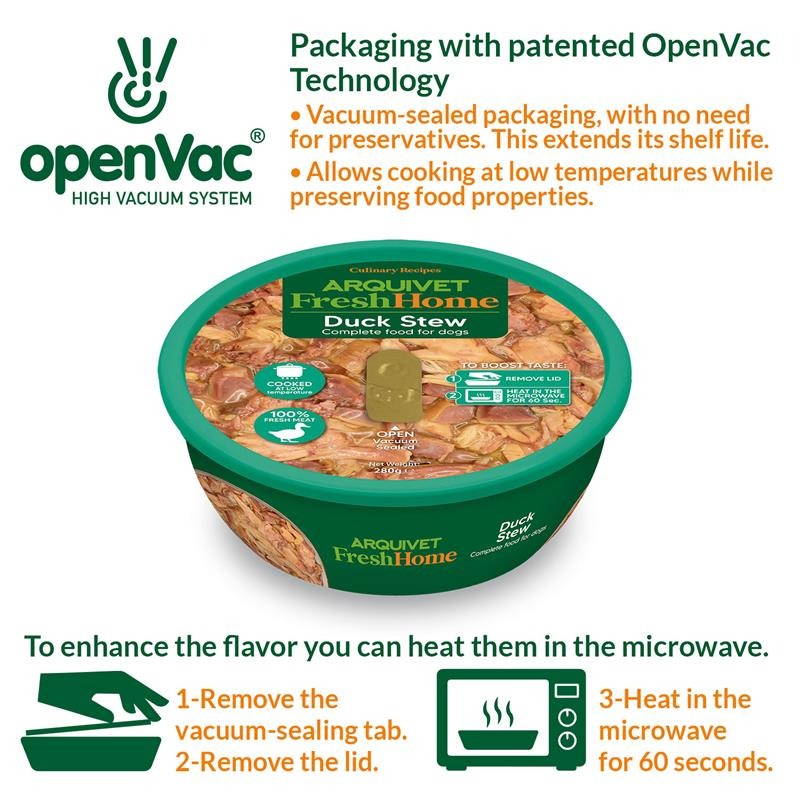 Arquivet Fresh Home Duck Stew Mokra karma dla psów z kaczką 280 g
