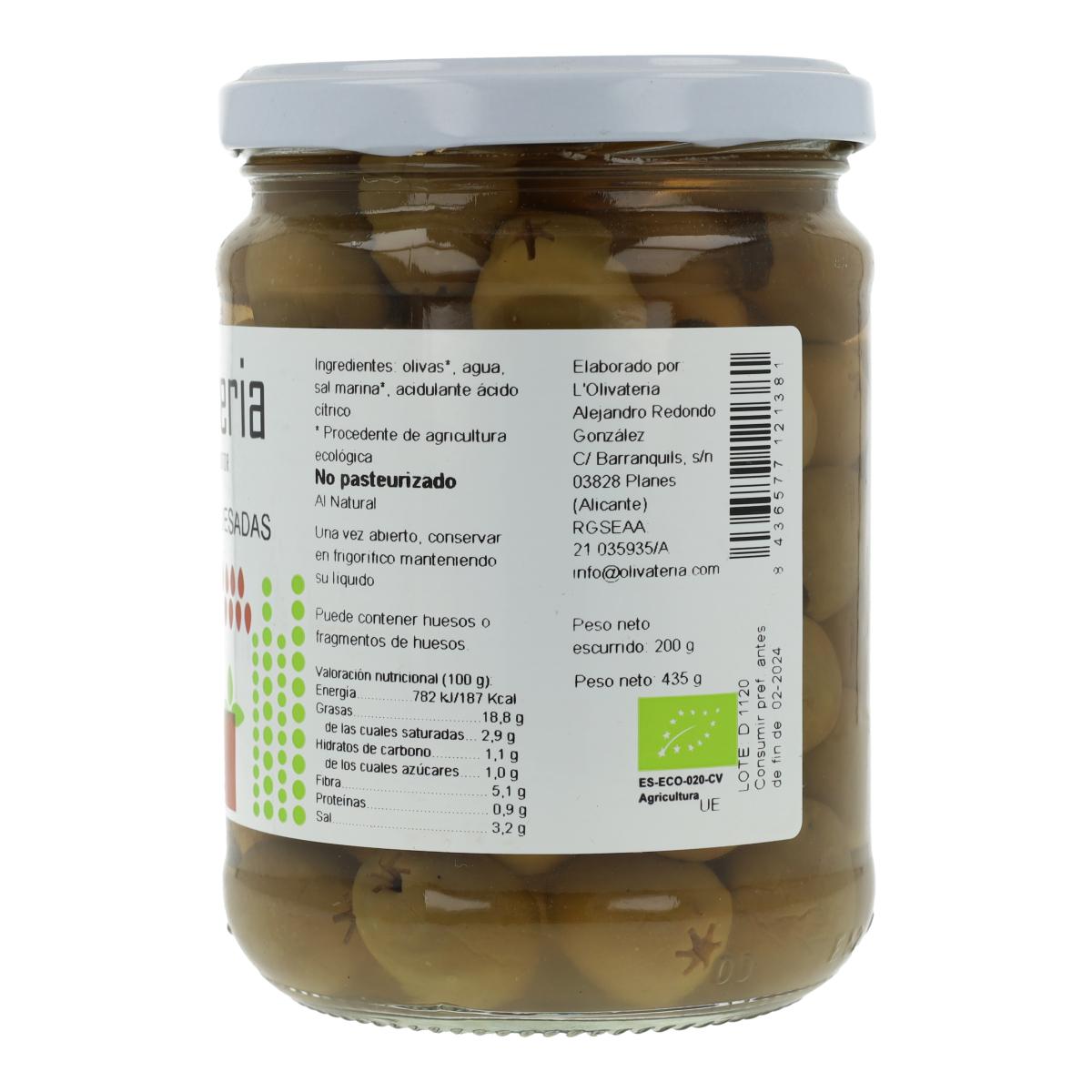 Olive snocciolate Olivateria 225 g Bio