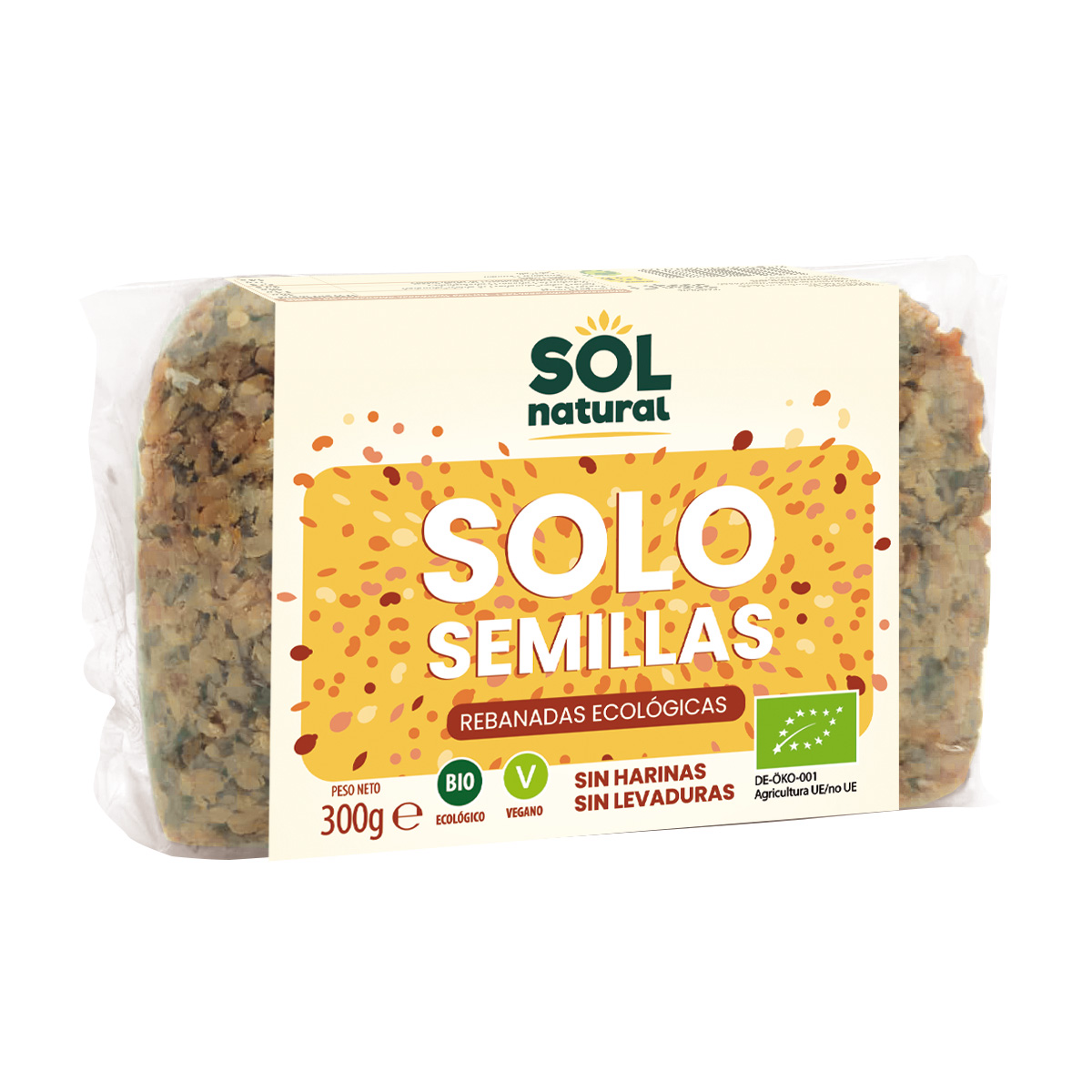 Brood zonder zaden Sol Natural 300 g BIO