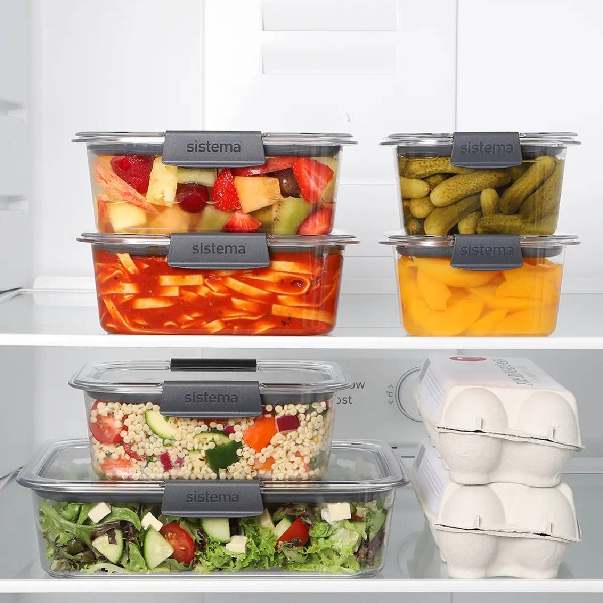 Récipient hermétique moyen Sistema Brillance 920 ml