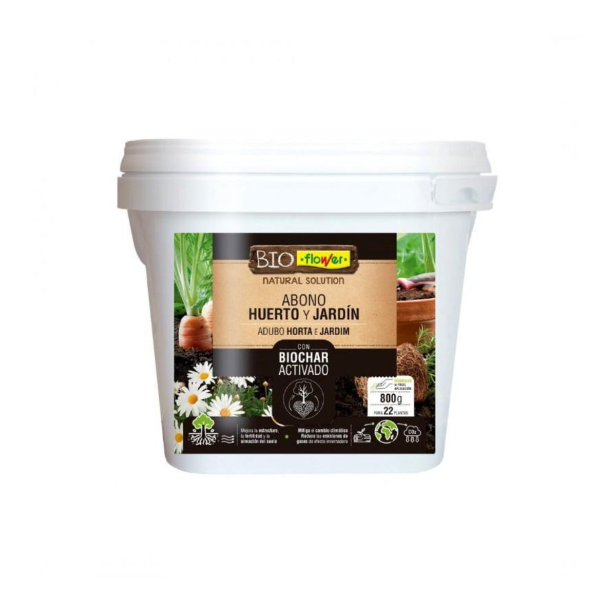 Dünger mit aktivierter Biokohle Bio Flower 800 g