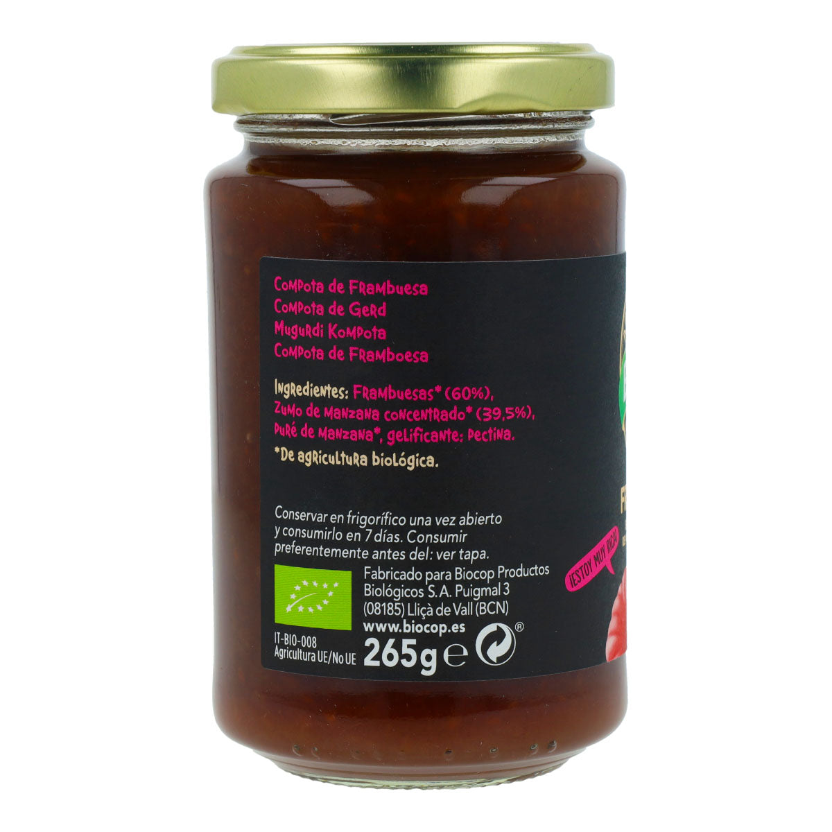 Biocop frambozencompote 280 g