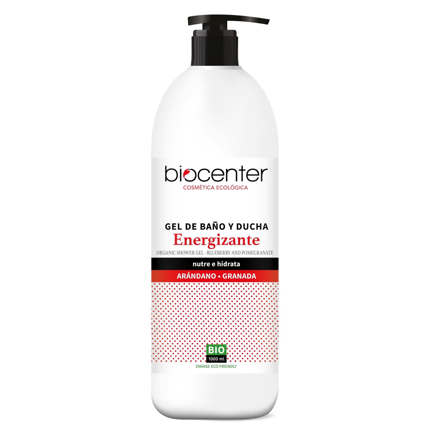 Gel douche et bain BIO rêve d'une nuit d'été Myrtille et Grenade Biocenter 1 l