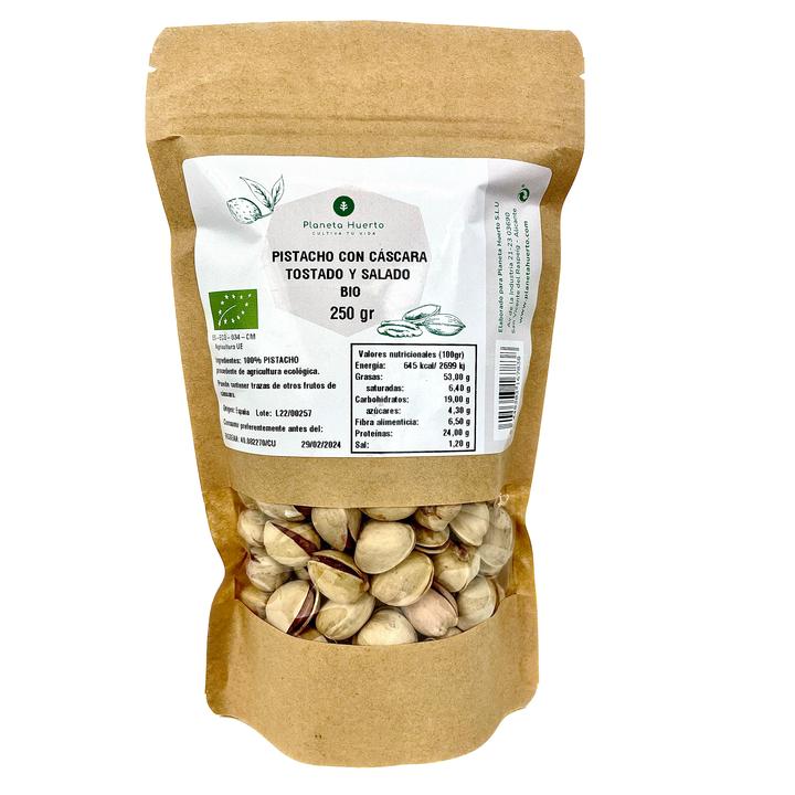 Pistazien in der Schale geröstet und gesalzen ECO Planeta Huerto 250 g