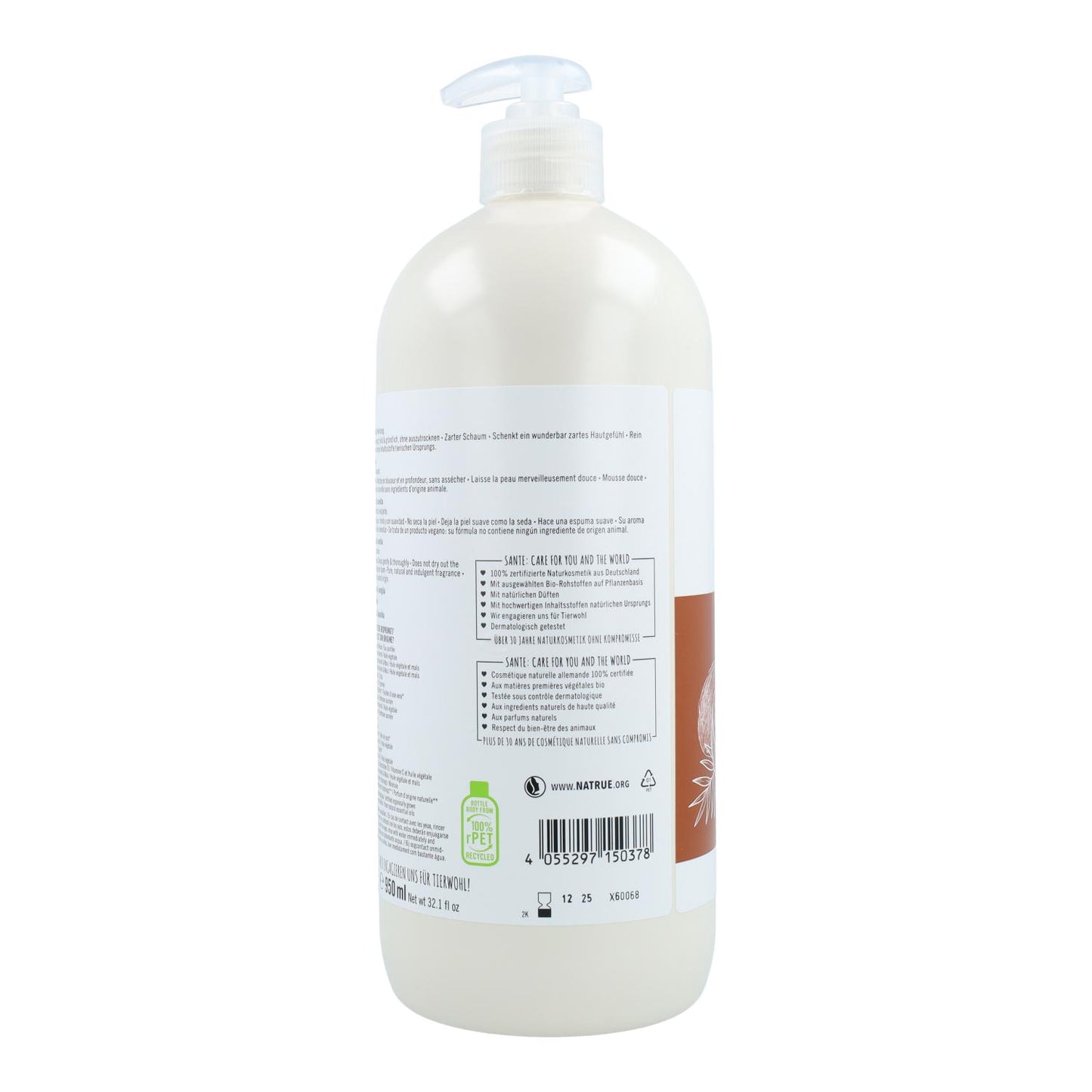 Gel douche BIO à la noix de coco et à la vanille Sante 950 ml