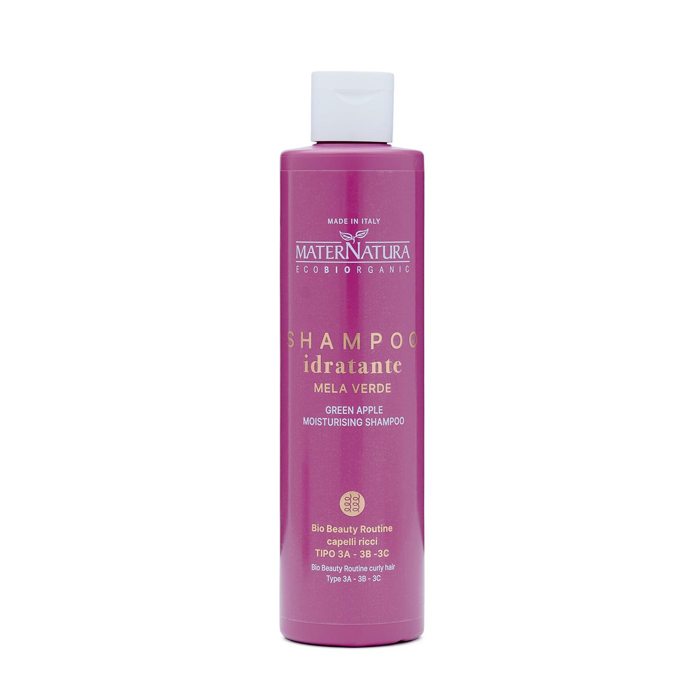 Shampoo per capelli ricci alla mela MaterNatura 250 ml