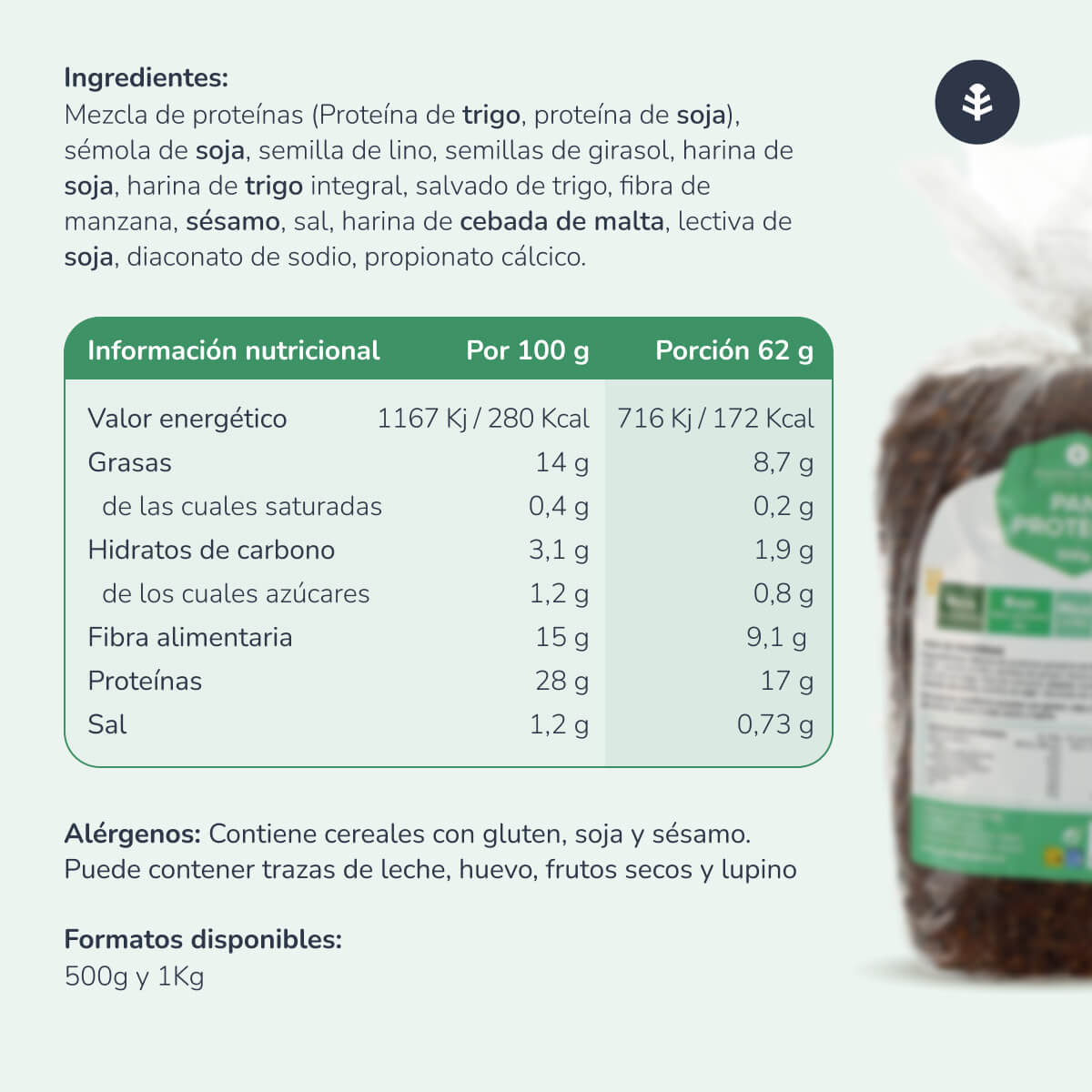 Eiweißbrot Planeta Huerto 500 g