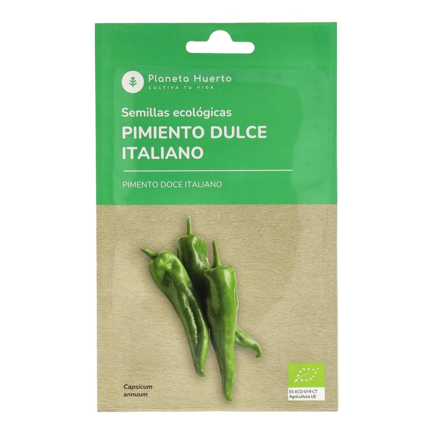 Organiska frön av italiensk sötpeppar Planeta Huerto