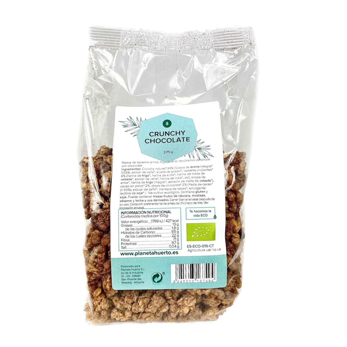 Muesli croustillant au chocolat ECO Planeta Huerto 375 g