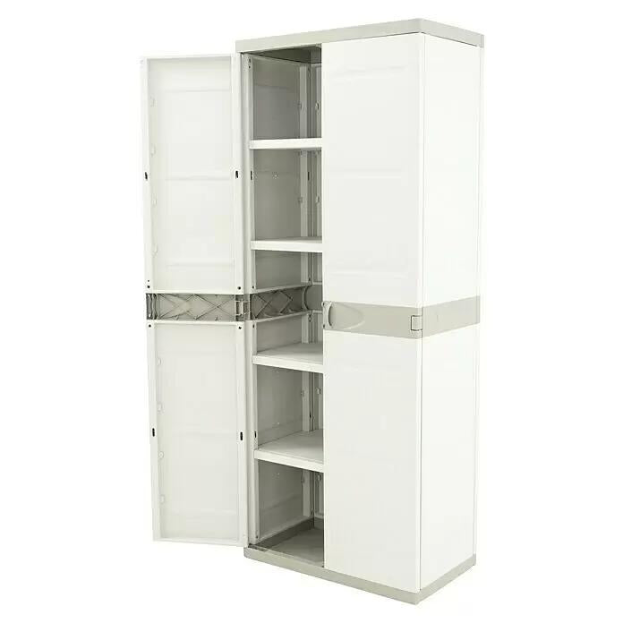 Armario 4 Estantes 70 cm Titanium Plastiken Beige (Reacondicionado)