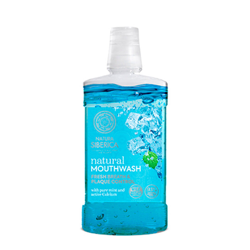 Bain de bouche à la menthe et au calcium, Natura Siberica, 520 ml