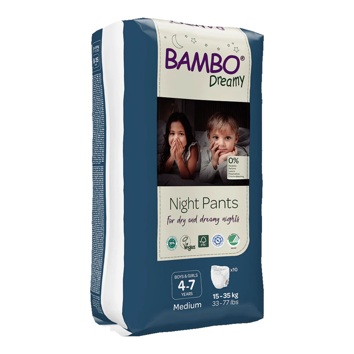 Bambo Dreamy nattbyxor L (35-50 kg) 10 st