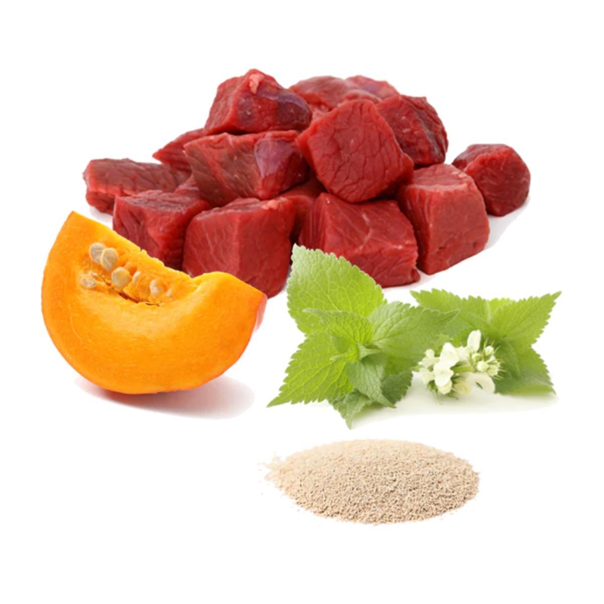 Cibo umido Barf per gatti Bigotes felices (manzo) BIO Puromenu 100 g