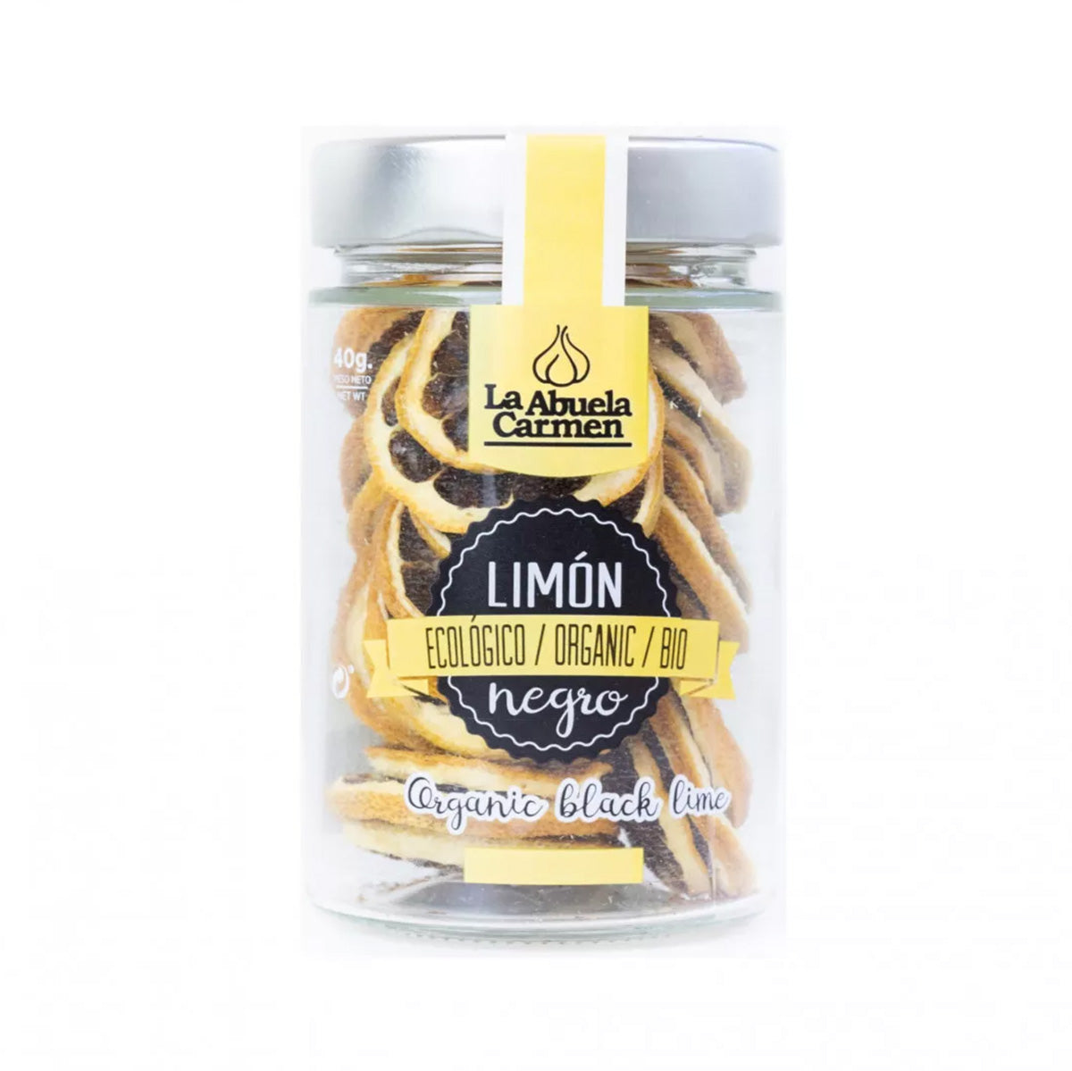 Ekologisk svart citron i skivor, La abuela Carmen, 40 g