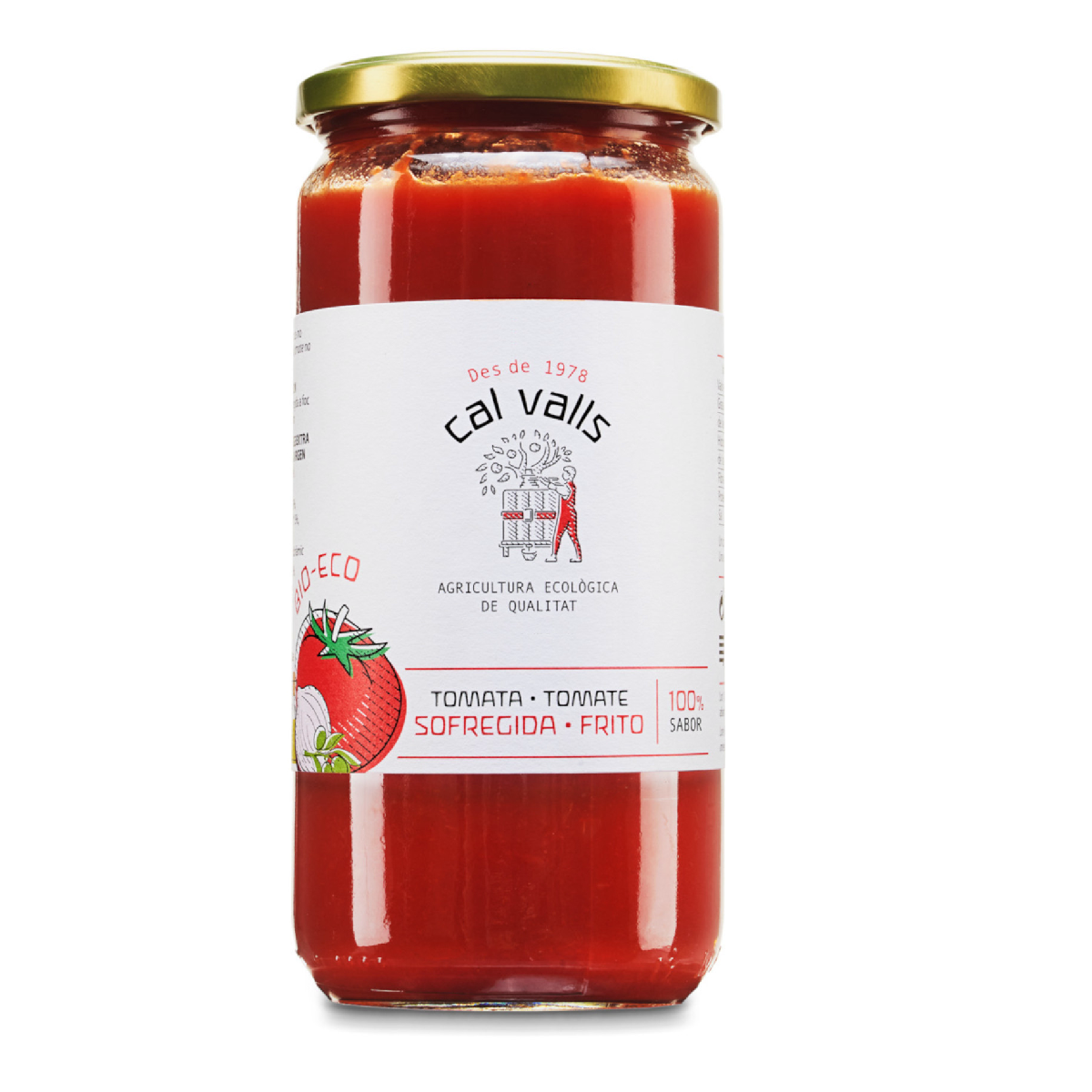 Biologische tomatensaus Cal Valls 700 g