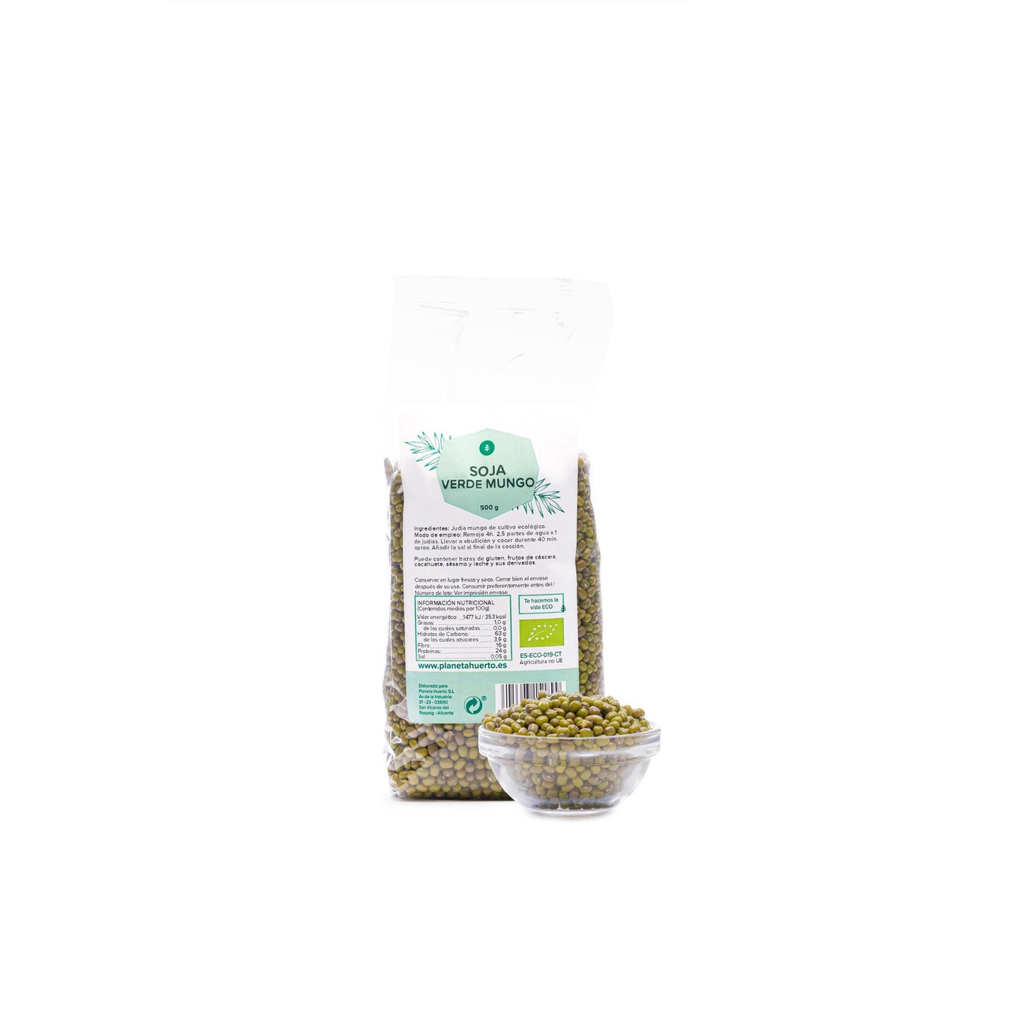 Grüne Mungbohne ECO Planeta Huerto 500 g