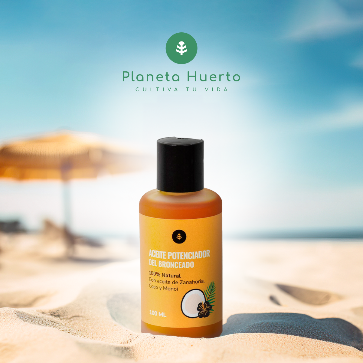 Natürliches Bräunungsöl Planeta Huerto 100 ml
