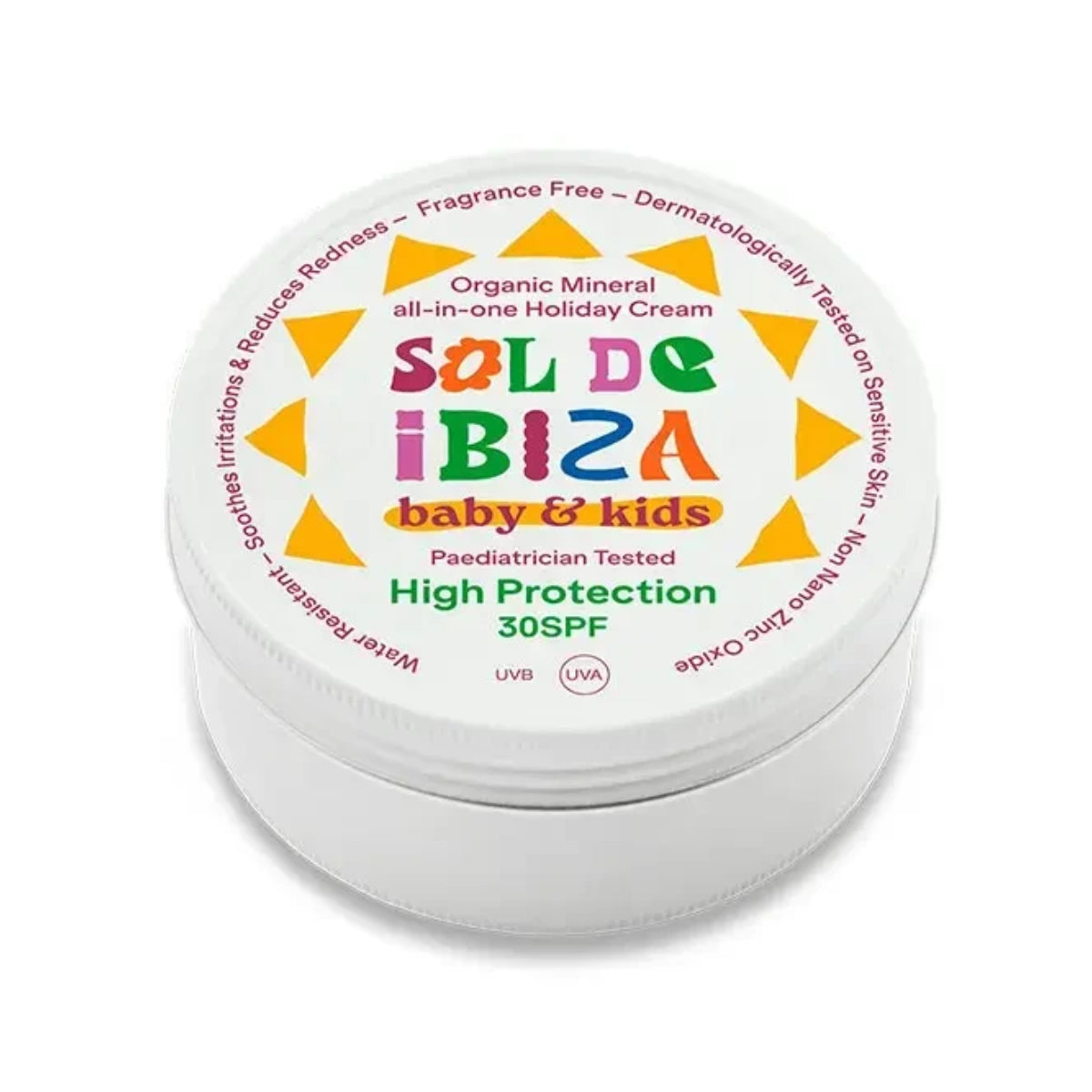 Krem przeciwsłoneczny All in one – niemowlęta 0 miesięcy SPF30 Sol de Ibiza BIO 100 g